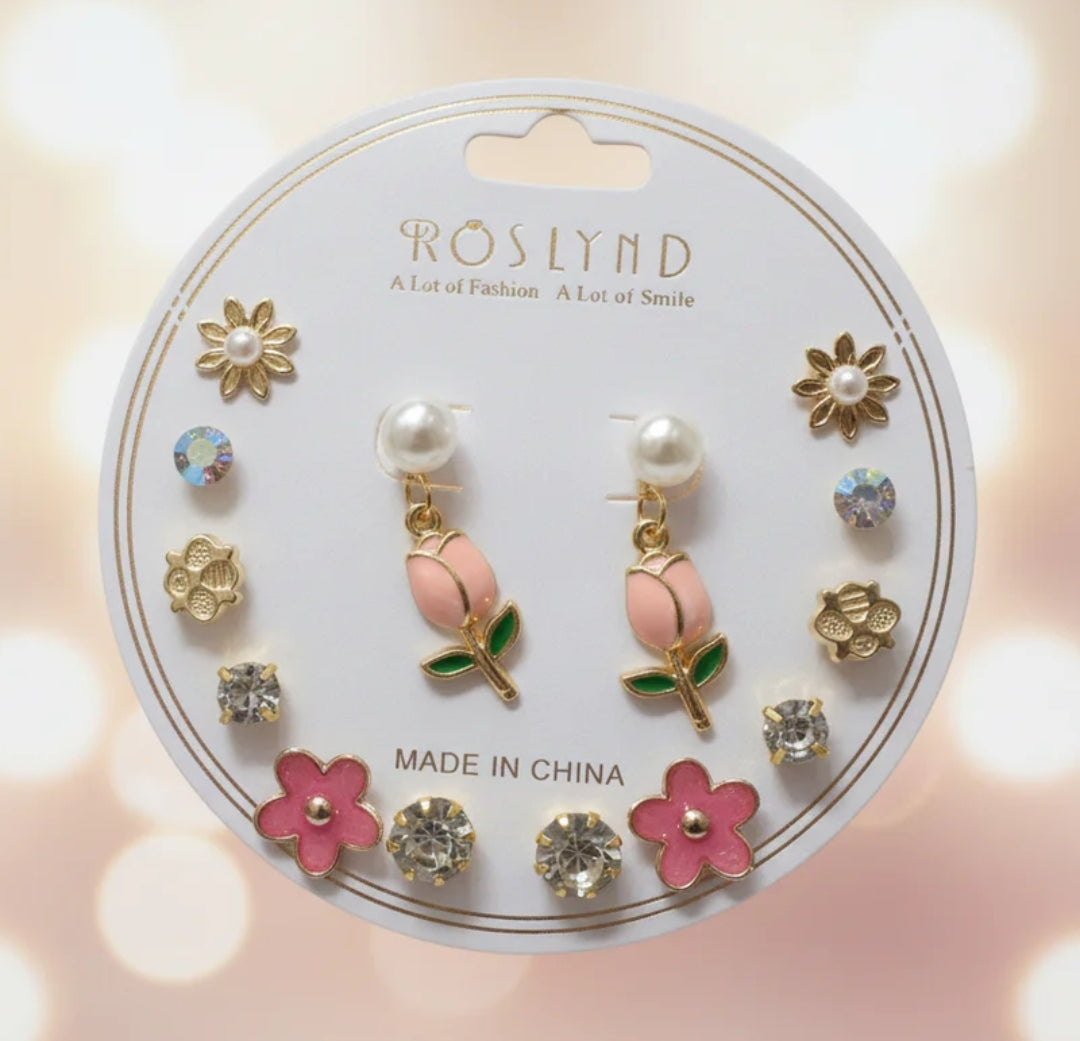 Flower Earrings Combo