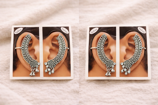 Antique Ear Cuff Statement Earrings